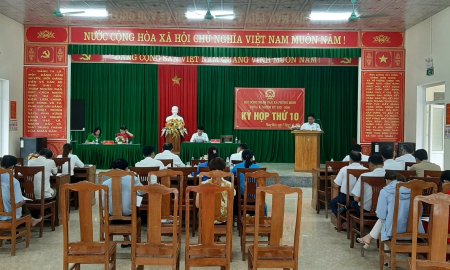 Hội đồng nhân dân xã Phùng Minh tổ chức kỳ họp thứ 10, HĐND xã khóa X, nhiệm kỳ 2021 - 2026
